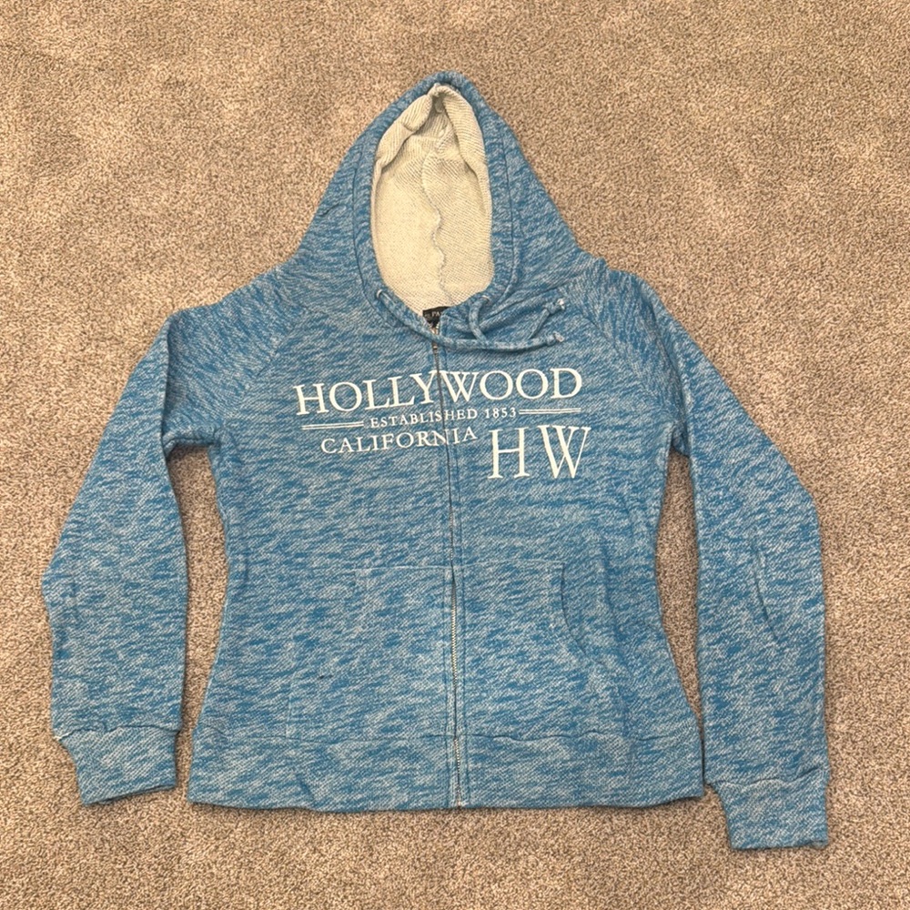 NWOT Hollywood California Zip Up Hooded Jacket